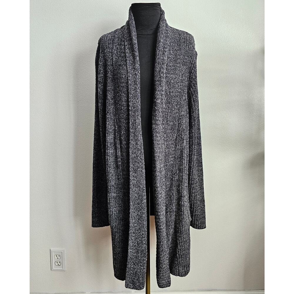 EUC BAREFOOT DREAMS Cozychic Lite 494 Chenille Montecito Cardigan Sweater 3X